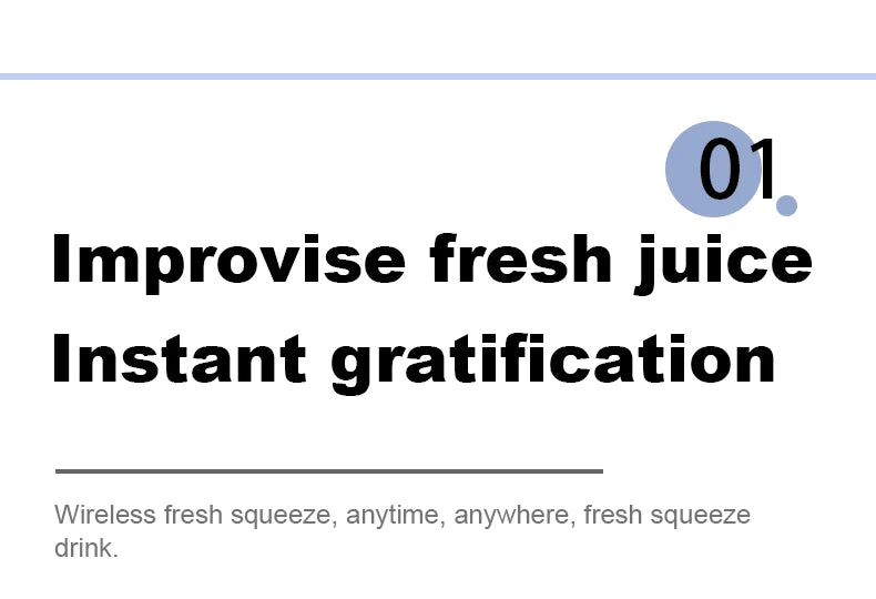 Portable Juicer Cup Smoothie Blender 6 Blade Blender Bottle  Household Fruit Juicer Cup USB Rechargeable Juicer Kitchen Tool
